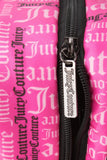 Juicy Couture Hot Pink Graffiti Makeup Bag Cosmetics Organizer Travel Essentials Weekender Logo