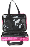 Juicy Couture Hot Pink Graffiti Makeup Bag Cosmetics Organizer Travel Essentials Weekender Logo