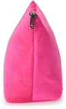 Juicy Couture Hot Pink Makeup Bag Cosmetics Organizer Travel Essentials Zip Top Wedge Velour Rhinestones