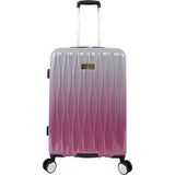 Juicy Couture Lindsay 3 - piece Hardside Spinner Luggage Set Luggage Set, Silver Fuchsia