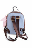 Juicy Couture Mini Backpack Purse for Women, Velour Logo Backpack with Front Zip Pocket, Top Handle & Adjustable Straps (Chocolate)