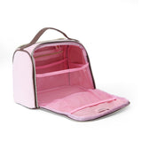 Juicy Couture Pink Makeup Bag Cosmetics Organizer Travel Essentials Bowler Vintage Style Velour Rhinestone Crown
