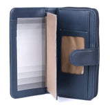 Julia Buxton Heiress Checkbook Wallet Navy