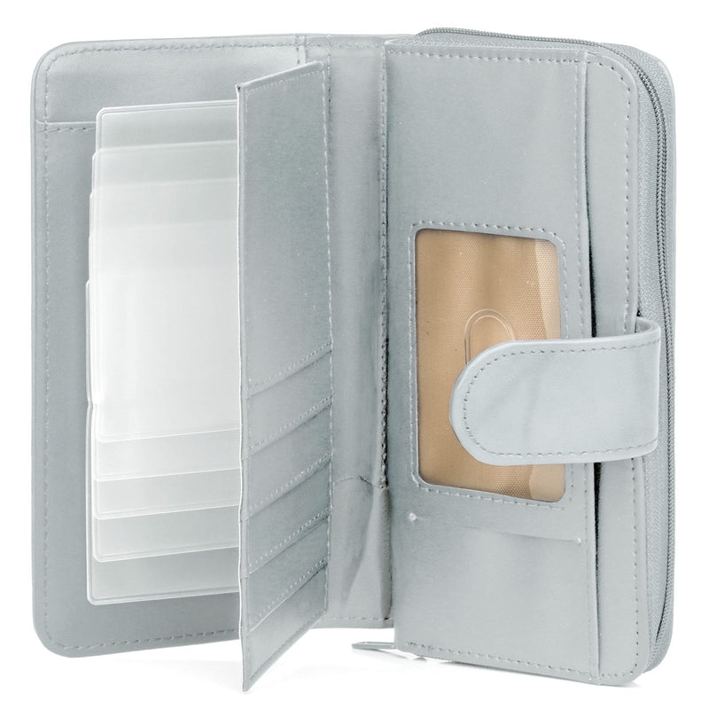 Julia Buxton Heiress Leather Checkbook Wallet