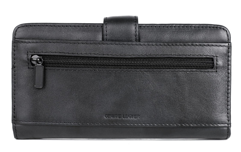 Julia Buxton Heiress Pik - Me - Up® Checkbook Keeper Black