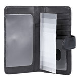 Julia Buxton Heiress Pik - Me - Up® Checkbook Keeper Black