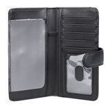 Julia Buxton Heiress Pik - Me - Up® Checkbook Keeper Black