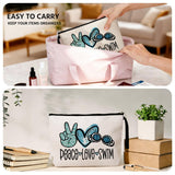 Jztco Swimming Bag Funny Swimming Gifts for Swimming Team Gifts Swim Gifts, Swim Teacher Gifts, Swimming Makeup Bag Thank You Birthday Gifts for Women Her Female Swimmer