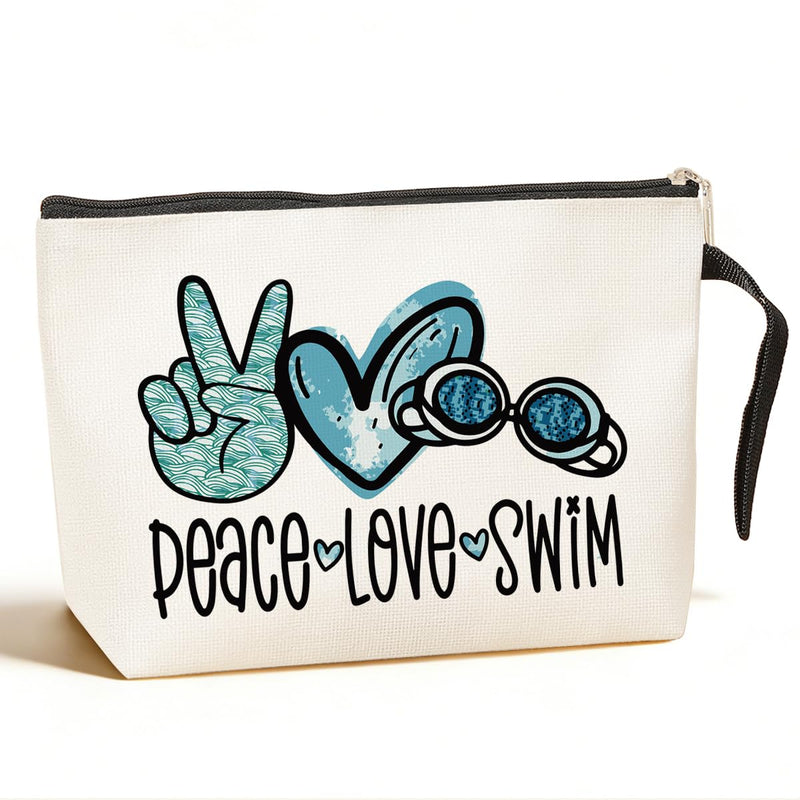 Jztco Swimming Bag Funny Swimming Gifts for Swimming Team Gifts Swim Gifts, Swim Teacher Gifts, Swimming Makeup Bag Thank You Birthday Gifts for Women Her Female Swimmer