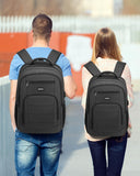 kadilong School Backpacks for Teen Boys Laptop Backpack Men,Bookbag College Computer Bag with USB Charging Port for Work Business Middle High School Student,Black