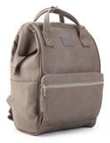 Kah&Kee Leather Backpack for Women and Men 15 - inch Laptop Bag | Teacher Professional, Diaper Bag Backpack, Ideal for Work, School, Nurse, College & Travel (Dark Gray, Medium)