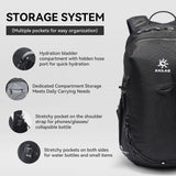 KAILAS Far Mountain16L Lightweight Hiking Backpack Trekking Daypack Small Backpacks Traveling Camping Silent Black