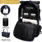KAKA Travel Backpack, Carry On Backpack Durable Convertible Duffle Bag Fit for 17.3 Inch Laptop for Men and Women(Large 40L)