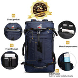 KAKA Travel Backpack, Carry On Backpack Durable Convertible Duffle Bag Fit for 17.3 Inch Laptop for Men and Women(Large 40L)