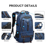 KAKA Travel Backpack Fight Approved with 17.3 inch Laptop Lackpack Compartment Outdoor Duffle Bag for men and women