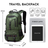 KAKA Travel Backpack Fight Approved with 17.3 inch Laptop Lackpack Compartment Outdoor Duffle Bag for men and women