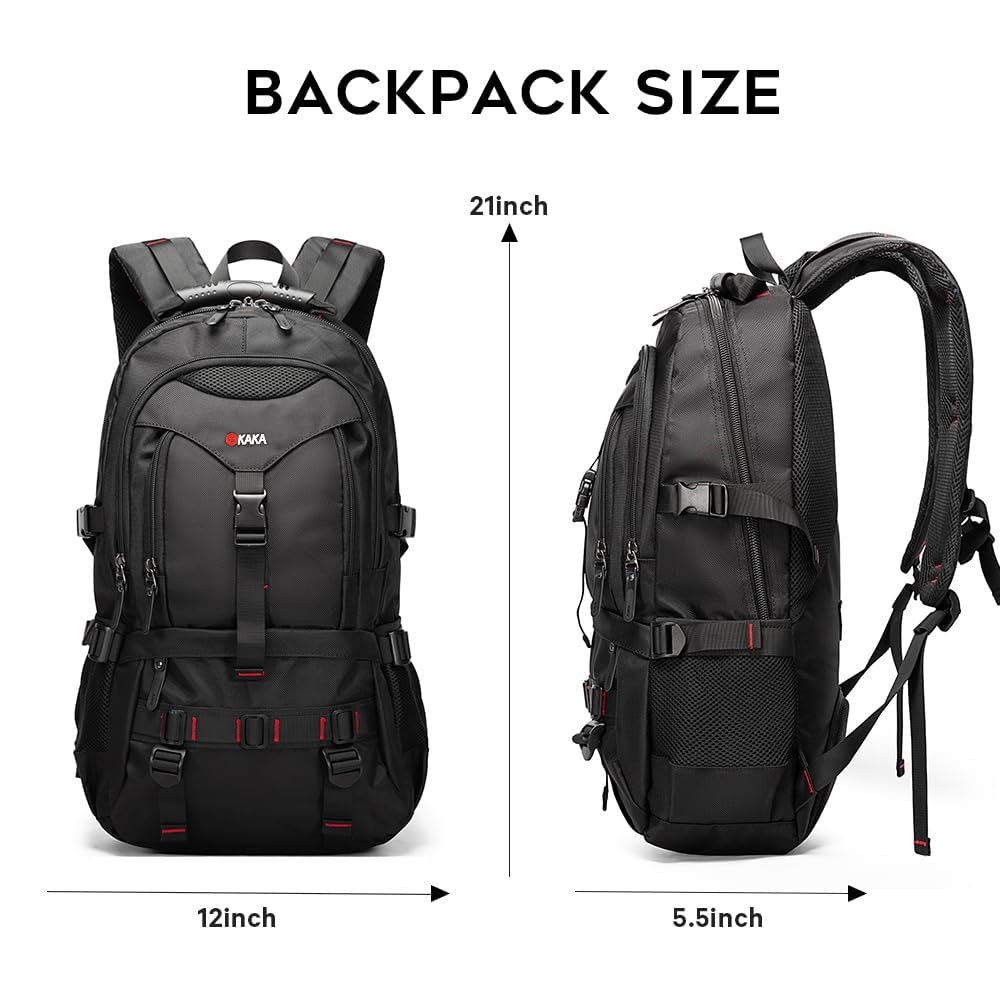 Kacka Rucksack KAKA Travel Backpack Fight Approved with 17.3 inch Laptop Lackpack ...