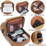 KAKA Travel Canvas Backpack,Carry On Bag Durable Backpack Duffle Bag Weekender Shoulder Bag Rucksack fit 15.6 Inch Laptop for Men and Women
