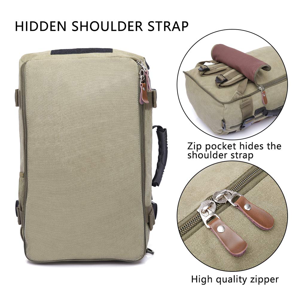 Kacka Rucksack KAKA Travel Laptop Backpack, Green, 15.6-inch Laptop Compartment ...