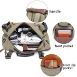 KAKA Travel Laptop Backpack, Green, 15.6 - inch Laptop Compartment
