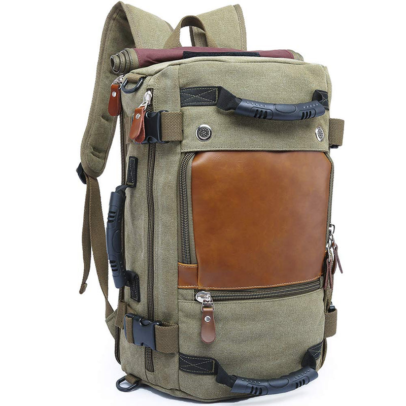 KAKA Travel Laptop Backpack, Green, 15.6 - inch Laptop Compartment