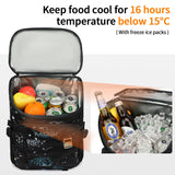 Kalesi Cooler Backpack 36 Cans Lightweight Insulated Backpack Cooler Leak - Proof Travel Camping Lunch Backpack Outdoor Cutlery Backpack for Men and Women (B - Starry Sky)