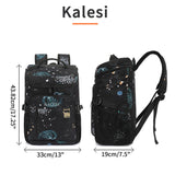 Kalesi Cooler Backpack 36 Cans Lightweight Insulated Backpack Cooler Leak - Proof Travel Camping Lunch Backpack Outdoor Cutlery Backpack for Men and Women (B - Starry Sky)