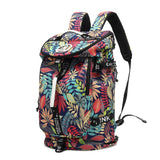 Kalesi Floral Gym Duffle Bag Backpack 4 ways for Women Waterproof with Shoes Compartment for travel Sport Hiking laptop Lightweight