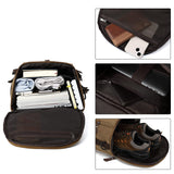 Kalesi Gym Duffle Bag Backpack 4 - Way Vintage canvas with Shoes Compartment for travel Sport Hiking laptop (Vintage coffee)