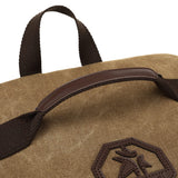 Kalesi Gym Duffle Bag Backpack 4 - Way Vintage canvas with Shoes Compartment for travel Sport Hiking laptop (Vintage coffee)