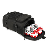 Kalesi Gym Duffle Bag Backpack 4 - Way Waterproof with Shoes Compartment for travel Sport Hiking laptop (Black)