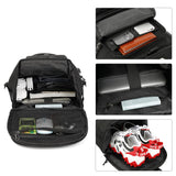 Kalesi Gym Duffle Bag Backpack 4 - Way Waterproof with Shoes Compartment for travel Sport Hiking laptop (Black)