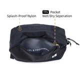 kalgoTeal Travel Toiletry Bag 5L, Compact Travel Organizer with Waterproof TPU Wet/Dry Compartment