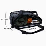 kalgoTeal Utility Tote Bag 15L, Over Shoulder & Crossbody Carry, Water Repellent, Full Zip, Laptop Sleeve