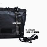 kalgoTeal Utility Tote Bag 15L, Over Shoulder & Crossbody Carry, Water Repellent, Full Zip, Laptop Sleeve