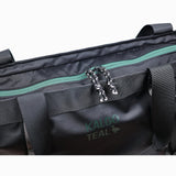 kalgoTeal Utility Tote Bag 15L, Over Shoulder & Crossbody Carry, Water Repellent, Full Zip, Laptop Sleeve