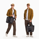 kalgoTeal Utility Tote Bag 15L, Over Shoulder & Crossbody Carry, Water Repellent, Full Zip, Laptop Sleeve