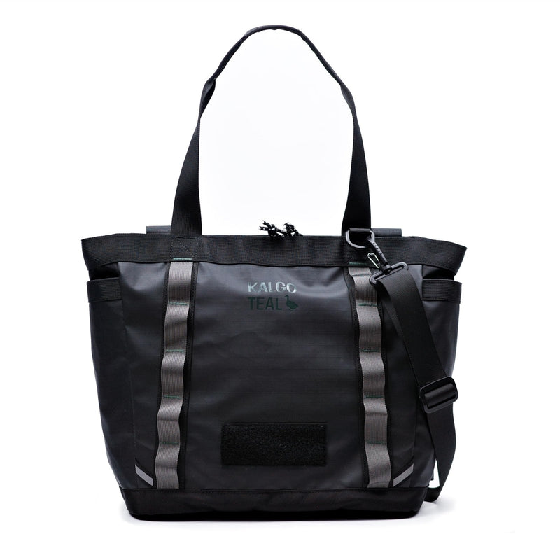 kalgoTeal Utility Tote Bag 15L, Over Shoulder & Crossbody Carry, Water Repellent, Full Zip, Laptop Sleeve