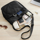 KALIDI Canvas Tote Bag Large Hobo Crossbody Shoulder Handbag BlackZipper Messenger Bag for Women or Men Casual College Work