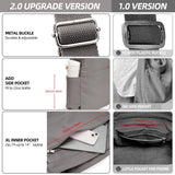 KALIDI Canvas Tote Bag Large Hobo Crossbody Shoulder Handbag Zipper Messenger Bag for Women or Men Casual College Work