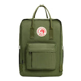 KALIDI Casual Laptop Backpack 15 Inches Classic Camping Rucksack Travel Outdoor Square Daypack College Hiking Gym Bag, Army Green