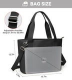 KALIDI Tote Bag for Women,Shoulder Bag with Laptop Compartment for work Leisure Nylon Top - Handle Foldable Weekend