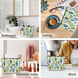 Kalygon Cactus Makeup Bag For Women, Adorable Cosmetic Bag Makeup Bags, Tropical Succulent Cactus Cacti Green Zipper Bag Travel Bags Toiletry Organizers Pouch Bags Washing Bags For Gym Bathroom