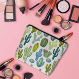 Kalygon Cactus Makeup Bag For Women, Adorable Cosmetic Bag Makeup Bags, Tropical Succulent Cactus Cacti Green Zipper Bag Travel Bags Toiletry Organizers Pouch Bags Washing Bags For Gym Bathroom