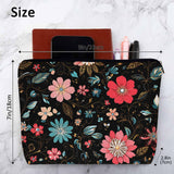 Kalygon Woman Makeup Bag Paisley Flower, Colorful Paisley Floral Red Makeup Bags Travel Cosmetic Bags Toiletry Makeup Organizer Pencil Pouch Make Up Cosmetic Bag For Owners Lady Birthday Gifts