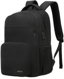 kamater School Backpack for Teen Boys & College Students - 15.6 Inch Large Capacity Laptop Bookbag with Sturdy Water Resistant Anti - Theft | Multiple Compartments Backpack, Black