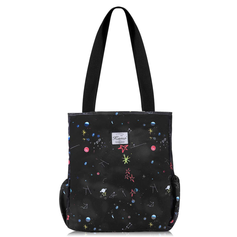 KAMO Floral Tote Bag - Waterproof Lightweight Handbags Travel Shoulder Bag for Hiking Yoga Gym Swimming Travel Beach
