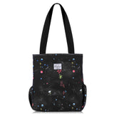 KAMO Floral Tote Bag - Waterproof Lightweight Handbags Travel Shoulder Bag for Hiking Yoga Gym Swimming Travel Beach