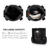 KAMO Floral Tote Bag - Waterproof Lightweight Handbags Travel Shoulder Bag for Hiking Yoga Gym Swimming Travel Beach