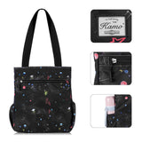 KAMO Floral Tote Bag - Waterproof Lightweight Handbags Travel Shoulder Bag for Hiking Yoga Gym Swimming Travel Beach